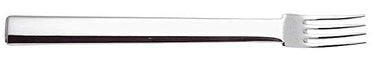 Alessi 18/10 stainless steel mirror polished Round Model Dessert Forks, Set of 6, Silver on sale